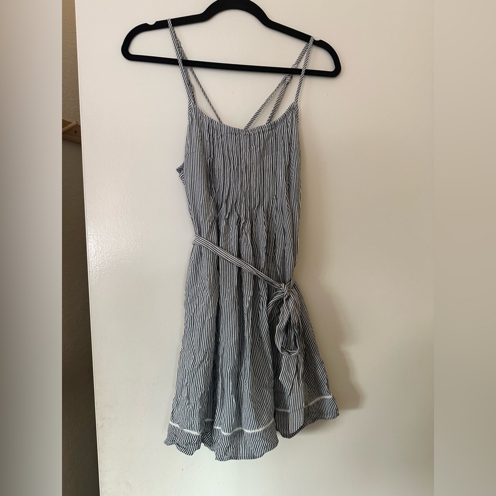 A&F Striped Babydoll Mini Dress